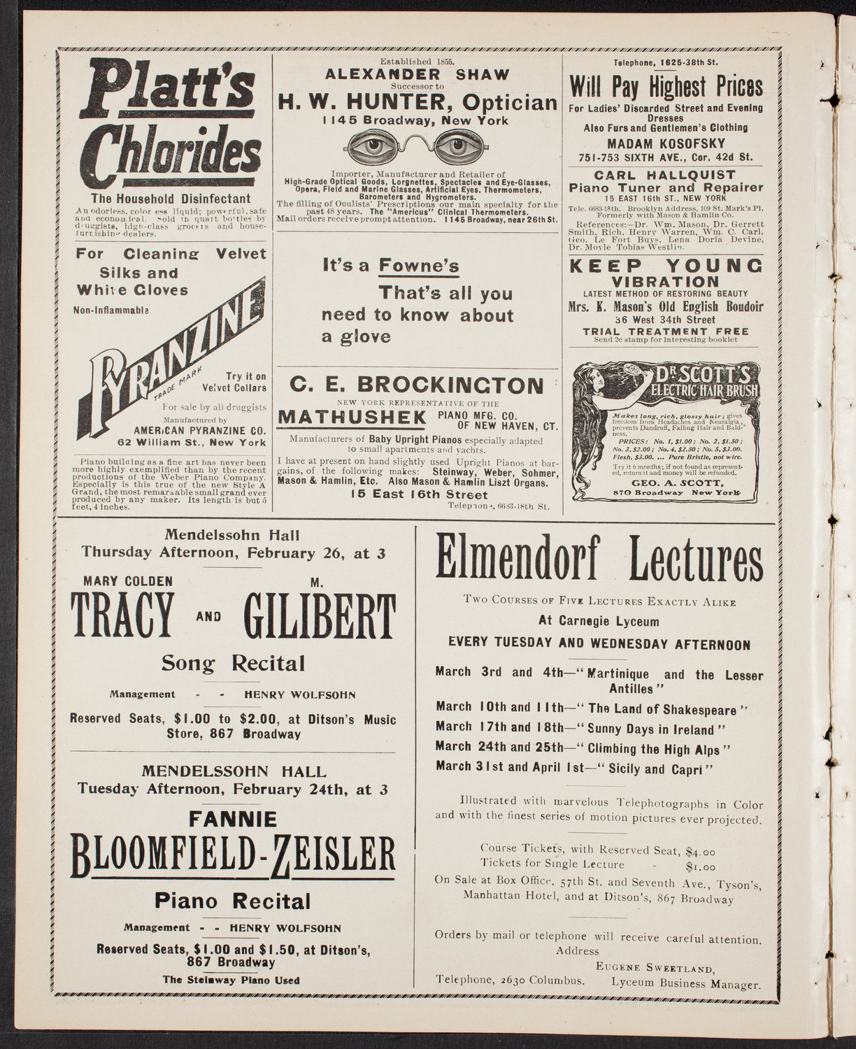New York Banks' Glee Club, February 12, 1903, program page 2