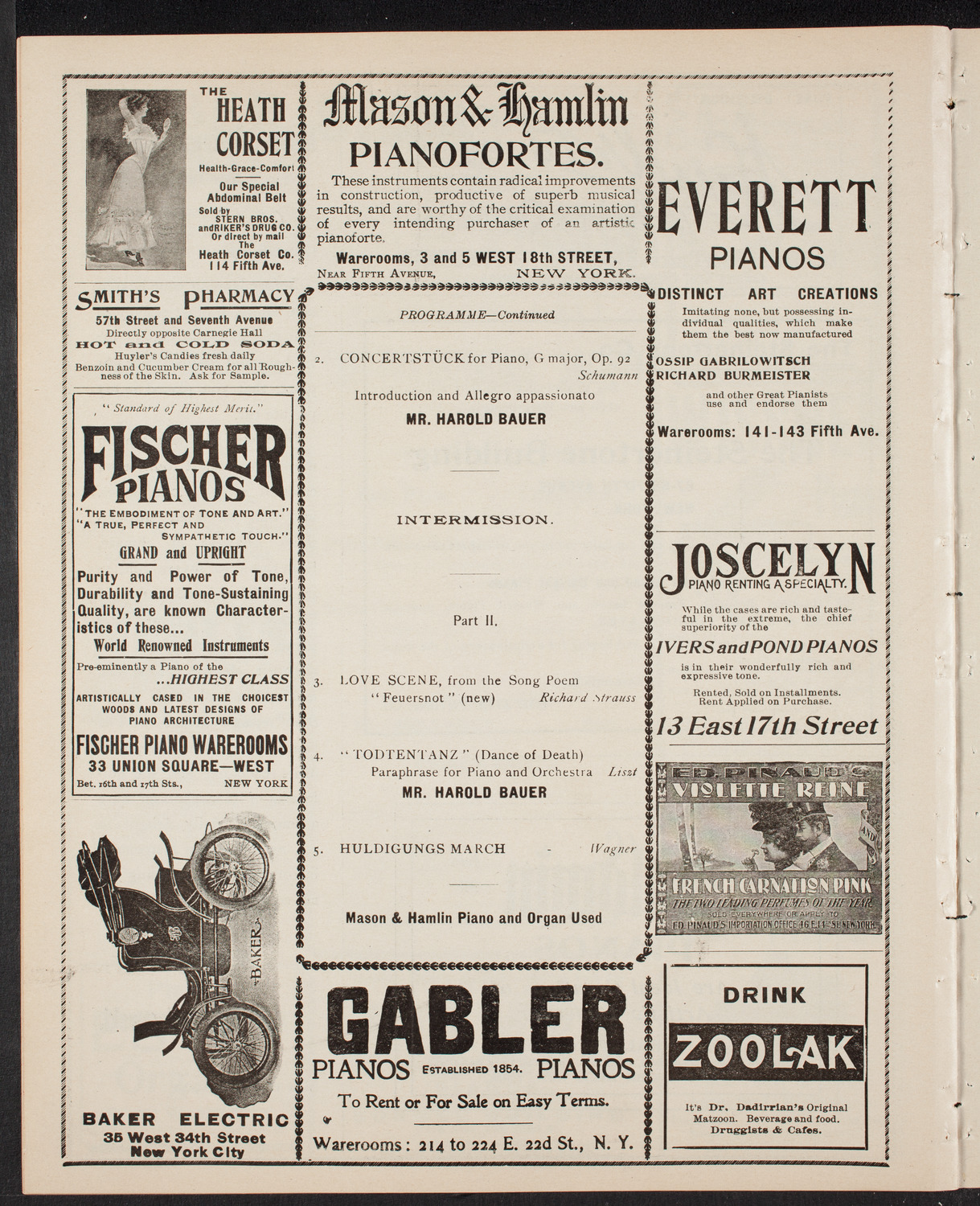 New York Philharmonic, February 14, 1902, program page 8