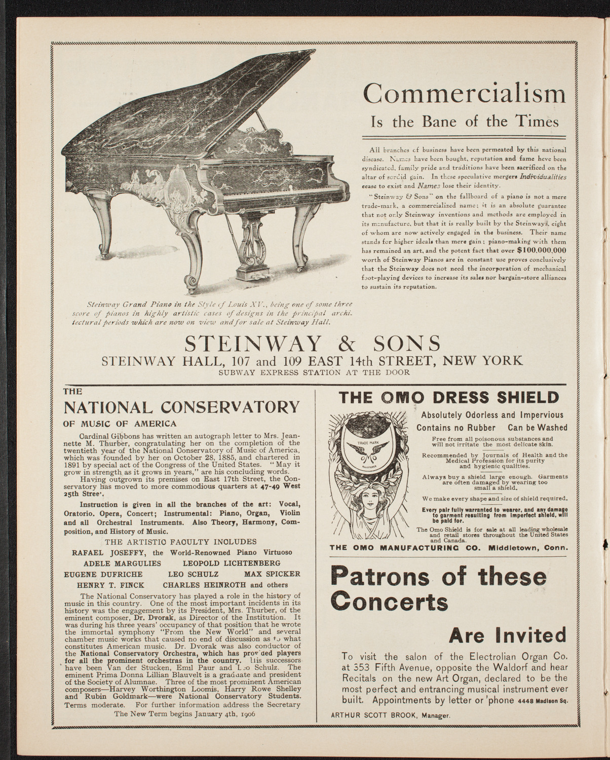 Boston Symphony Orchestra, February 15, 1906, program page 4