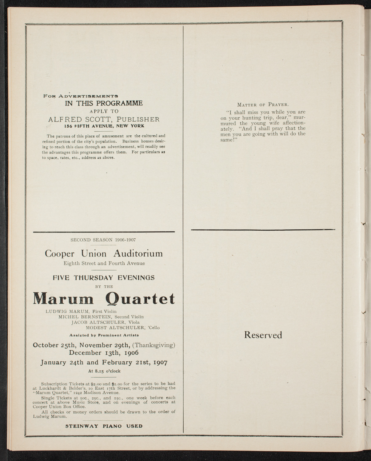 Ruggero Leoncavallo and La Scala Orchestra, October 14, 1906, program page 10