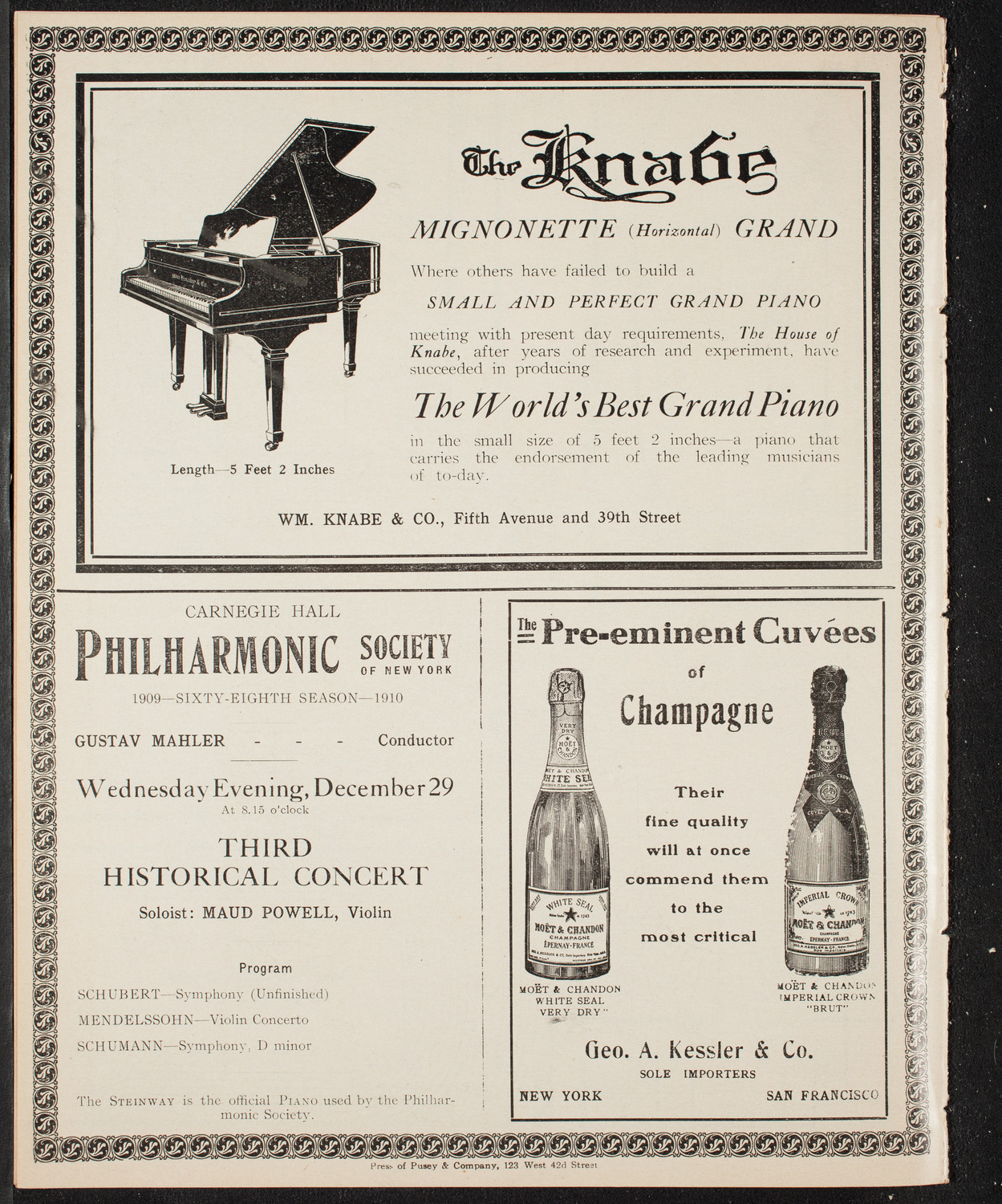 Symphony Concert for Young People, December 18, 1909, program page 12