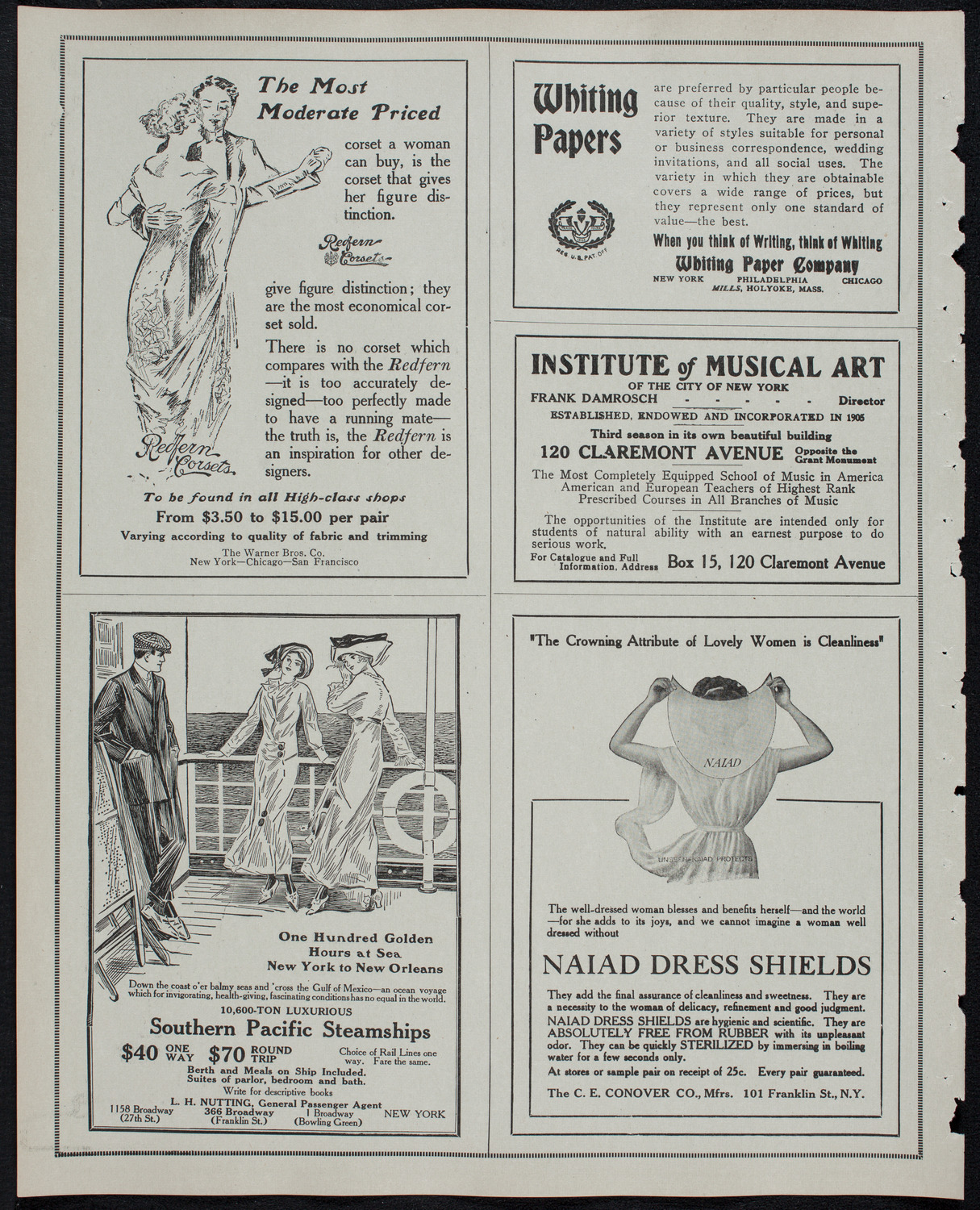 Clef Club Orchestra / Benefit: Music School Settlement for Colored People of the City of New York, February 12, 1913, program page 2