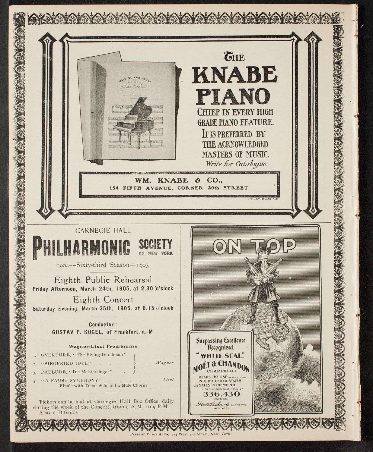 People's Symphony Concert, March 17, 1905, program page 12