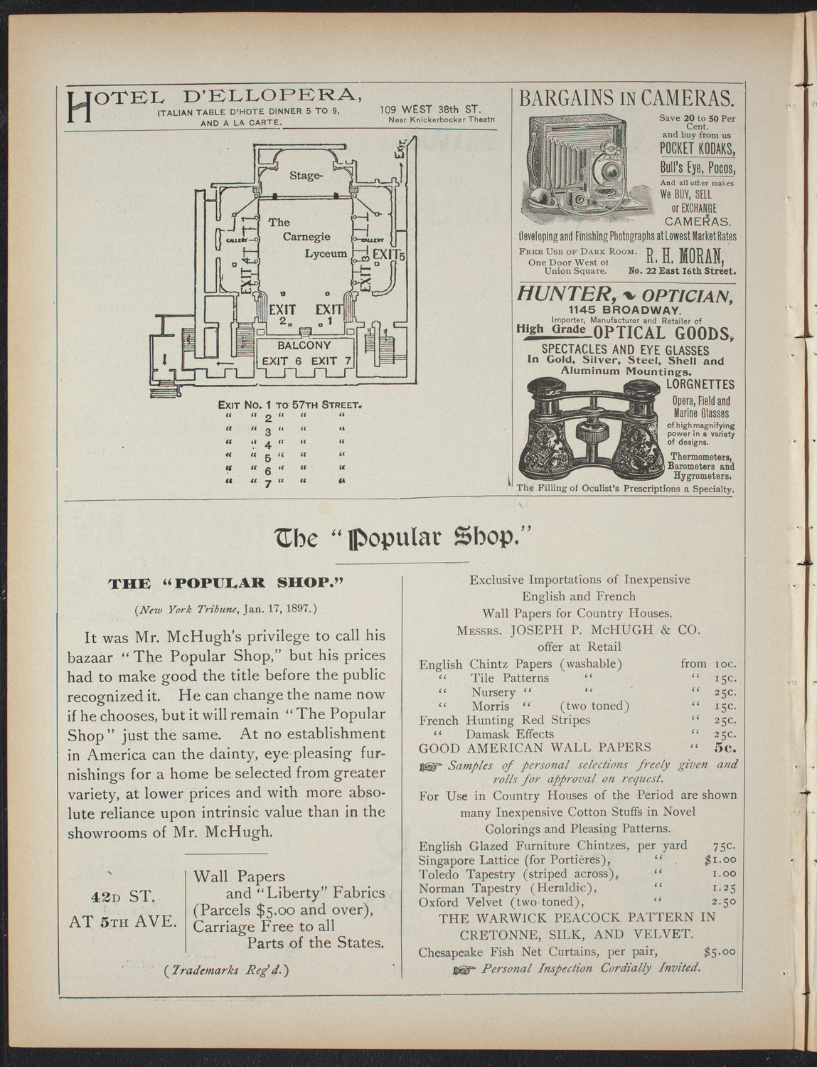 American Academy of Dramatic Arts: Private performance by members of the Junior Class, April 17, 1897, program page 6