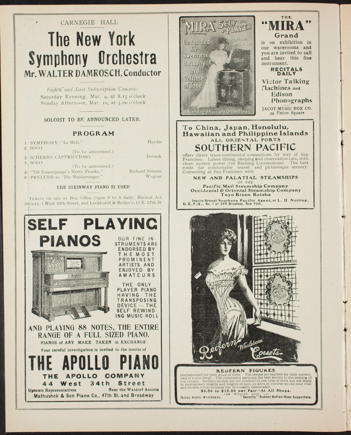 New York Symphony Orchestra, February 2, 1907, program page 2