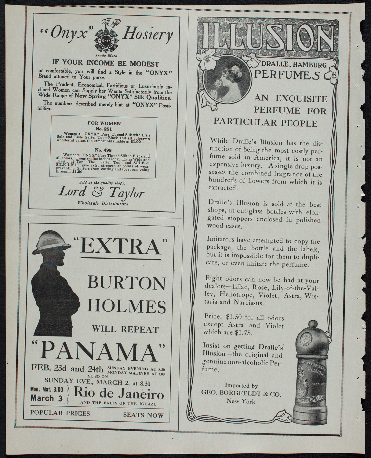 Burton Holmes Travelogue: Panama, February 23, 1913, program page 8