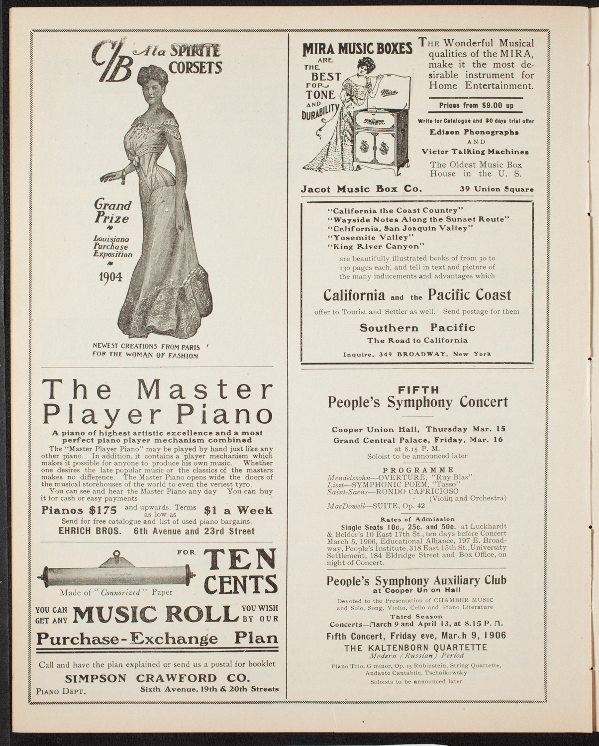 Elmendorf Lecture: Africa, February 25, 1906, program page 8