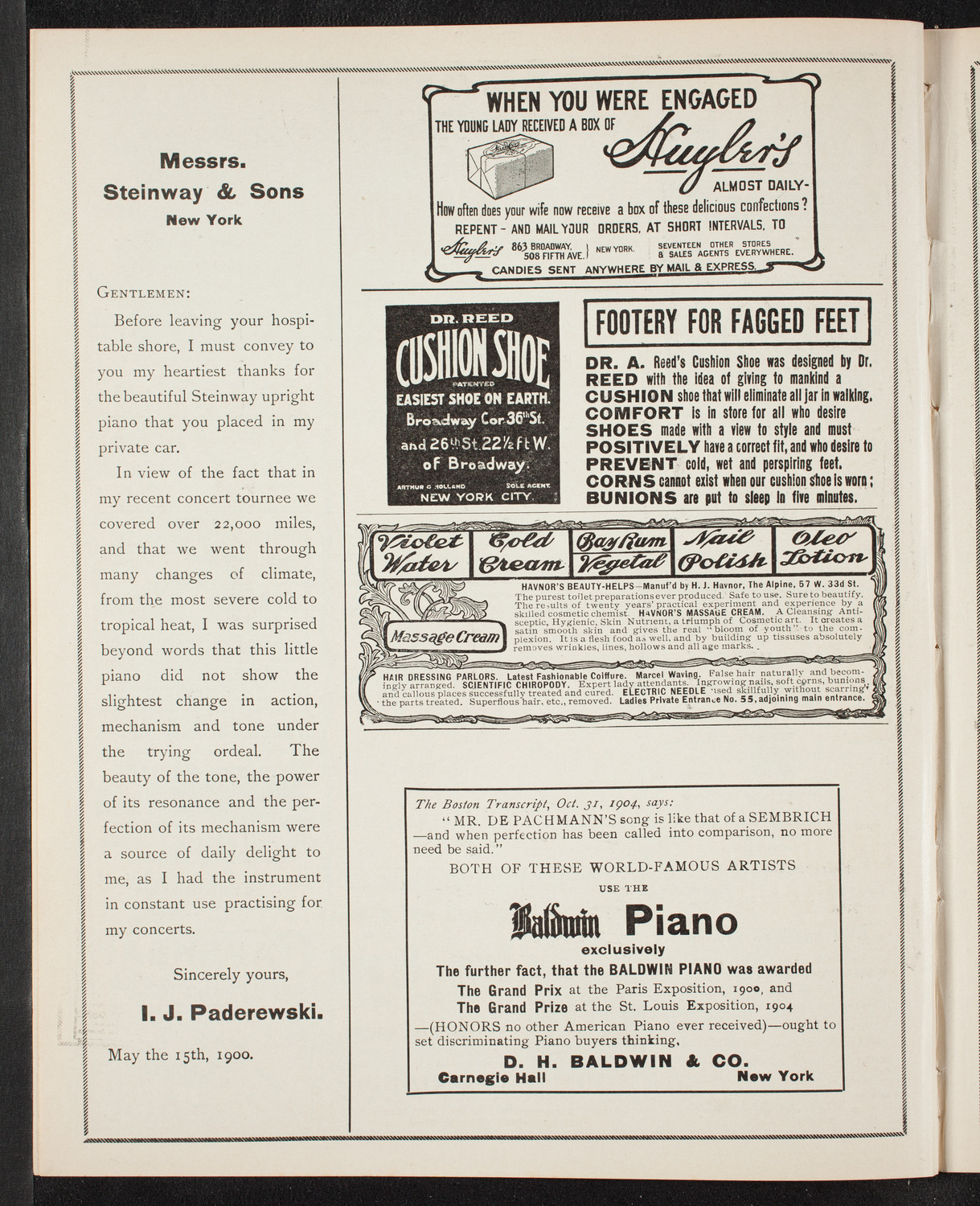 Burton Holmes Travelogue: Beautiful Ireland, April 2, 1905, program page 4