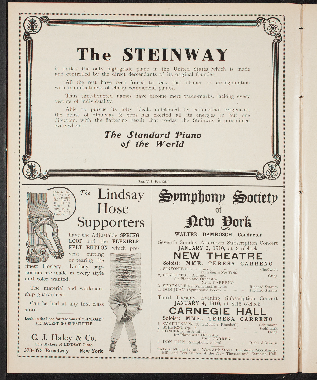 Elmendorf Lecture: Norway: The Land of the Midnight Sun, December 19, 1909, program page 4