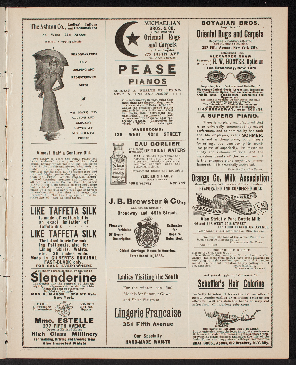 Pittsburgh Symphony Orchestra, March 4, 1902, program page 3