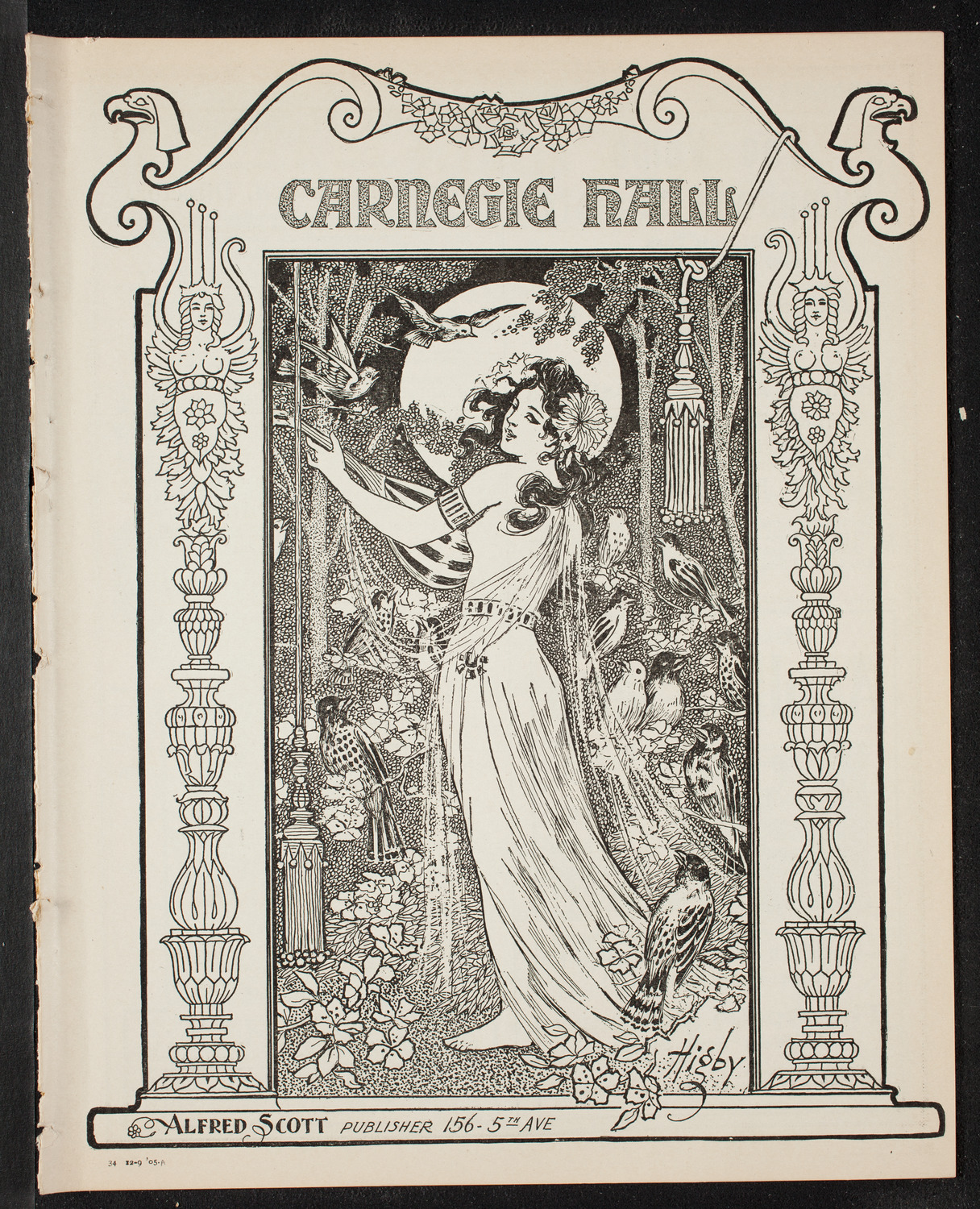 Boston Symphony Orchestra, December 9, 1905, program page 1