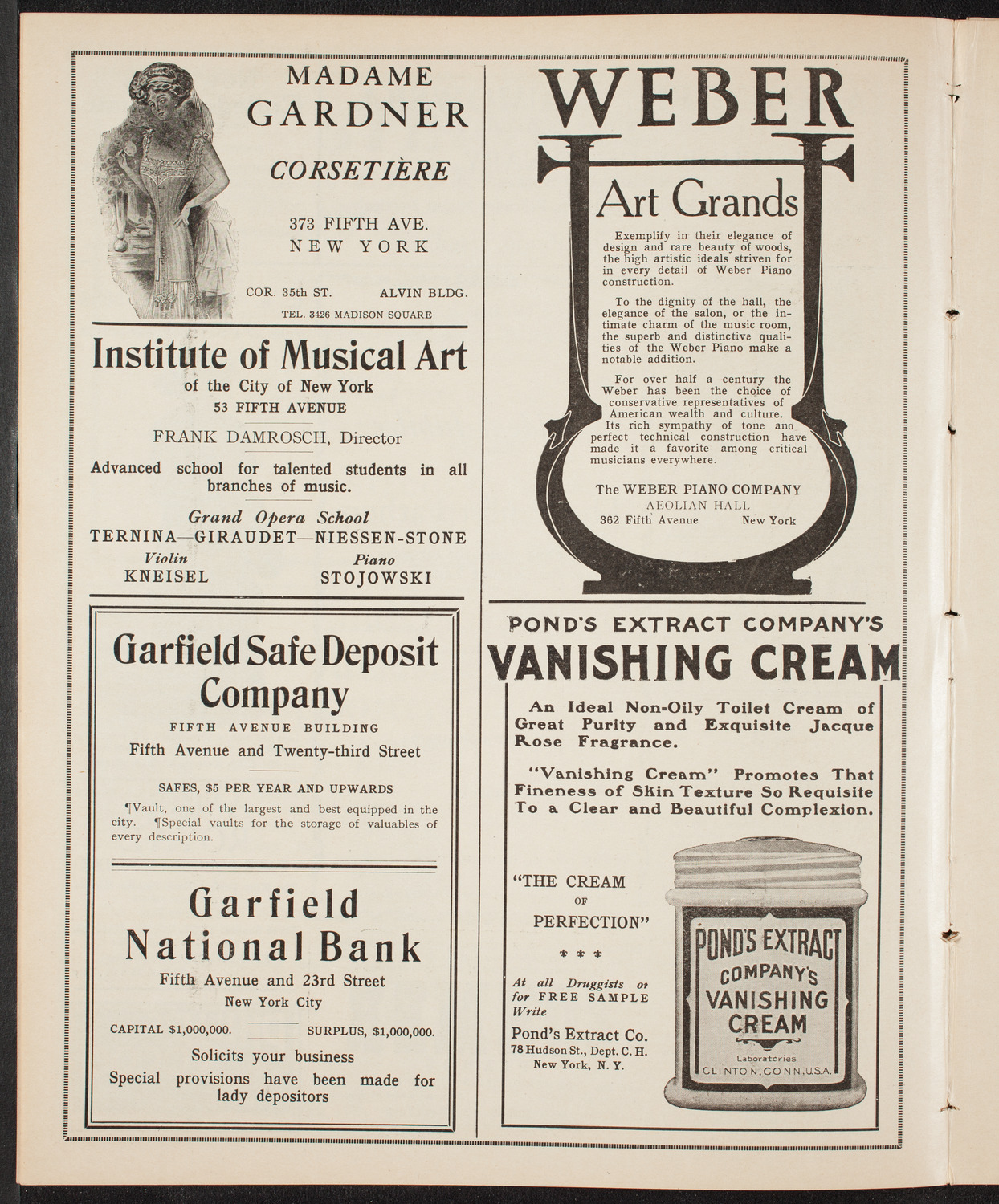Golden Jubliee of The Paulist Fathers, February 2, 1910, program page 6
