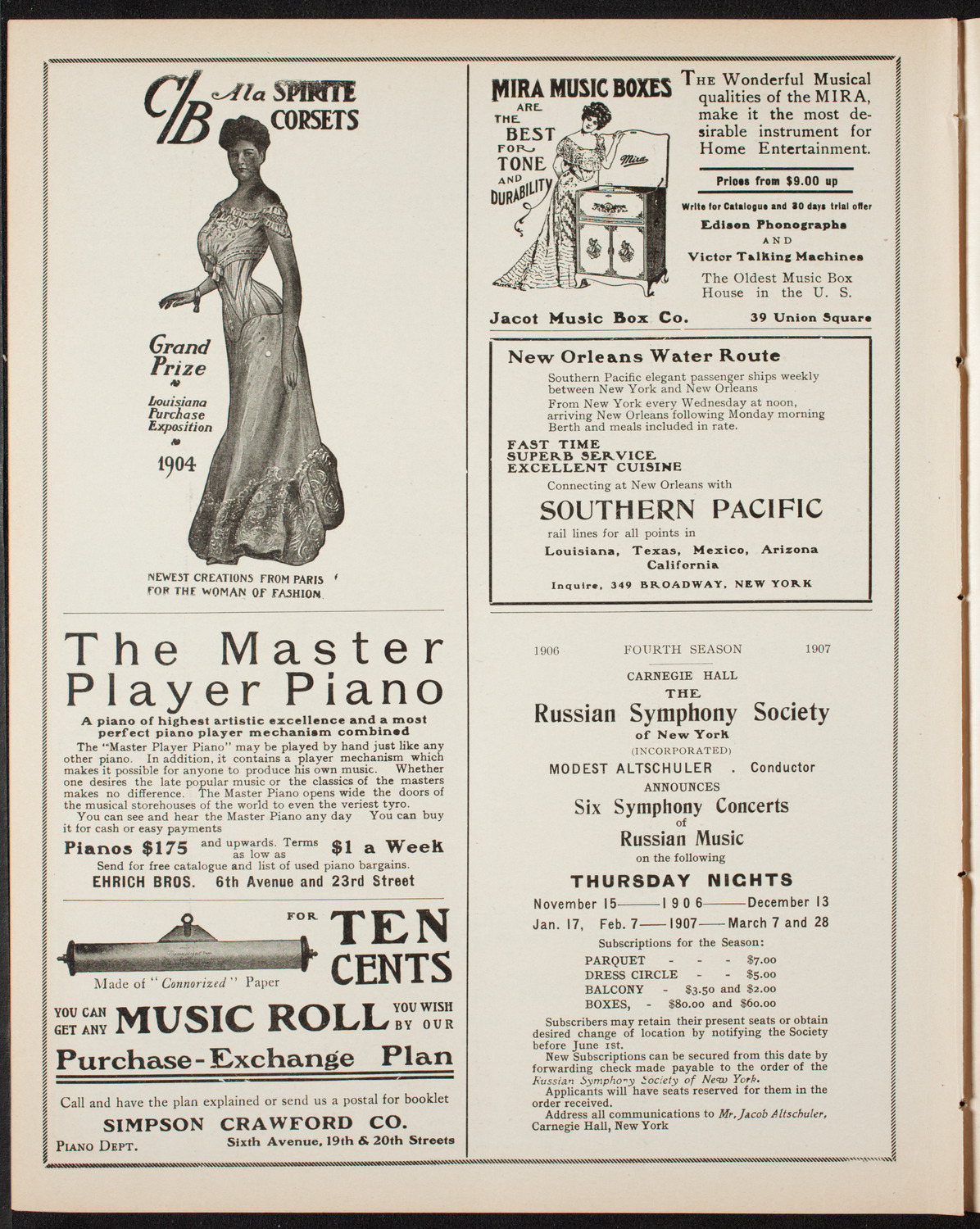 People's Choral Union of New York, April 16, 1906, program page 8