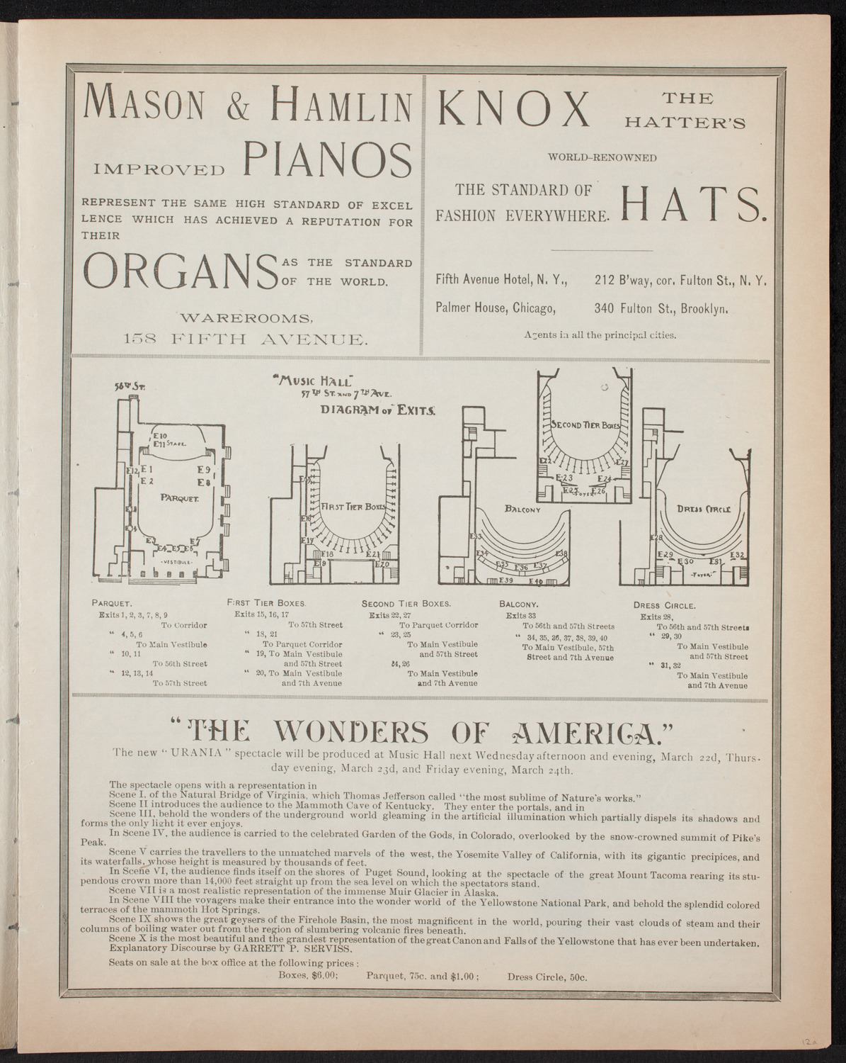 Ignacy Jan Paderewski, Piano, March 18, 1893, program page 3
