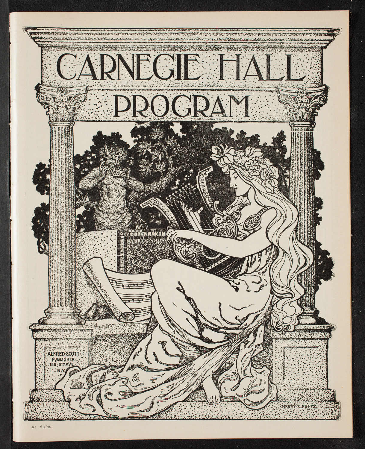 Graduation: New York College of Dentistry, June 5, 1905, program page 1