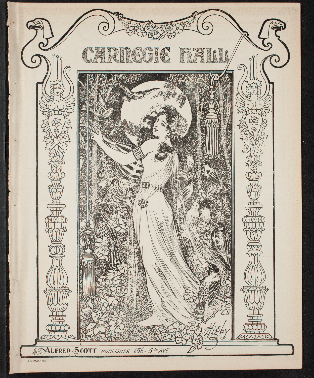 Russian Symphony Society of New York, December 2, 1909, program page 1