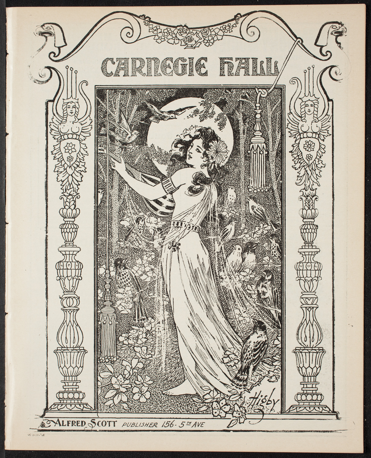 People's Symphony Concert, February 21, 1908, program page 1