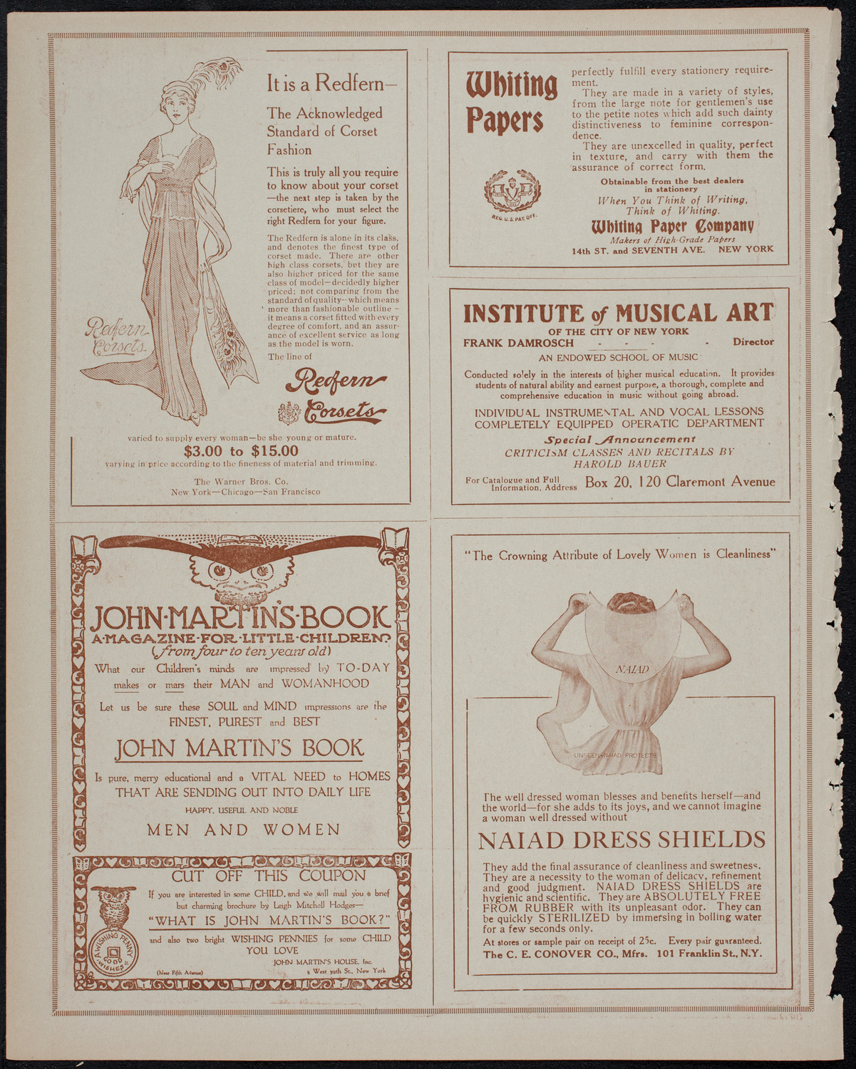 Corinne Rider-Kelsey, Soprano, November 2, 1913, program page 2