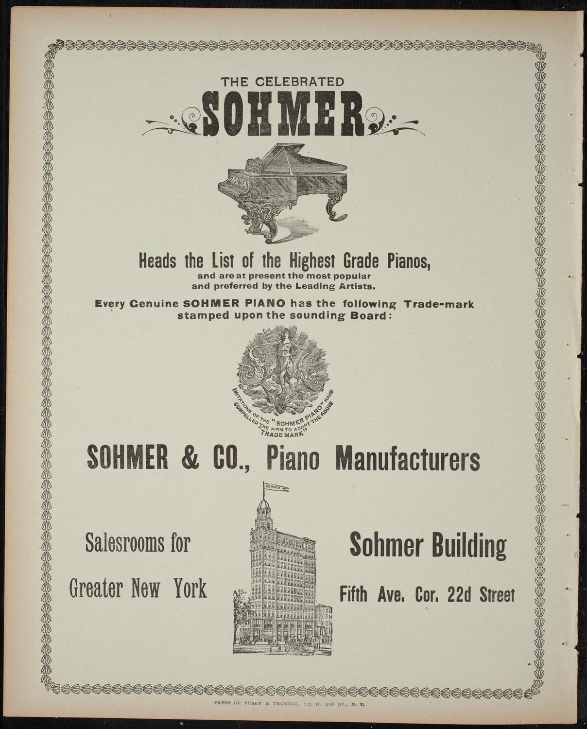 Comparative Literature Society Saturday Morning Conference, April 8, 1899, program page 8