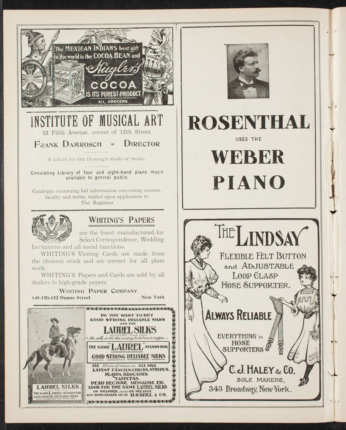 Marcella Sembrich, Soprano, November 20, 1906, program page 6