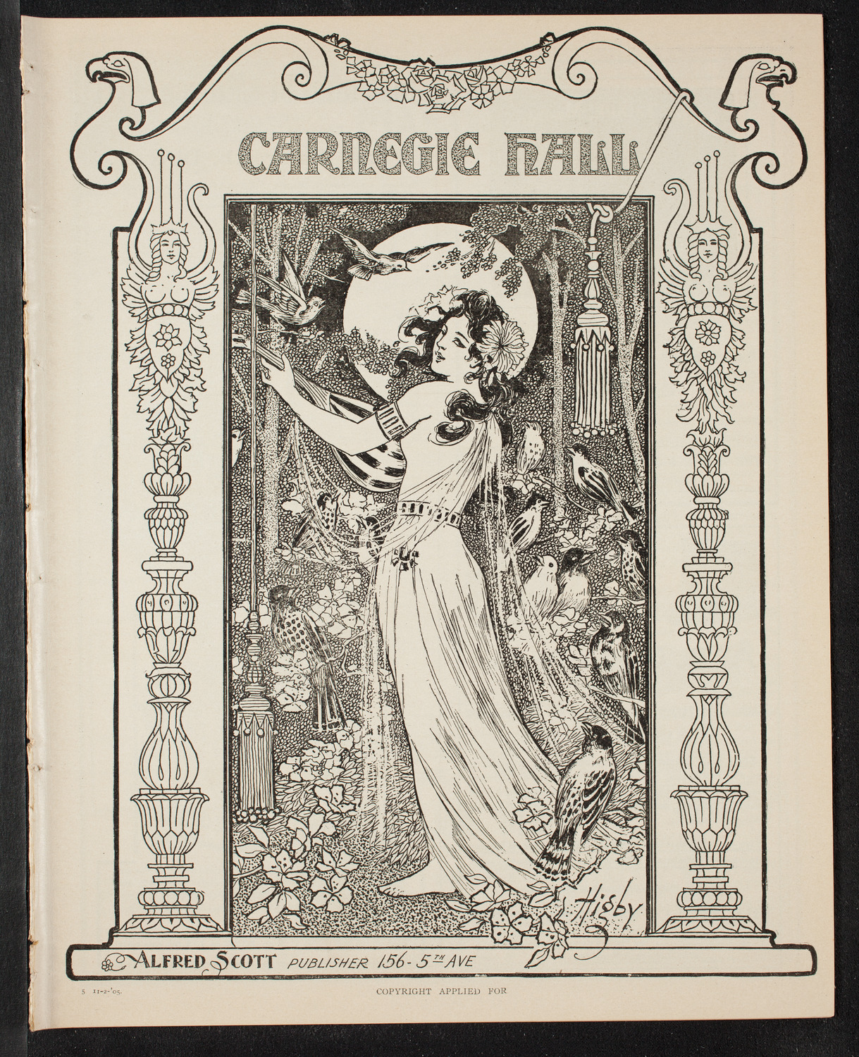 Minnie Coons with New York Symphony Orchestra, November 2, 1905, program page 1