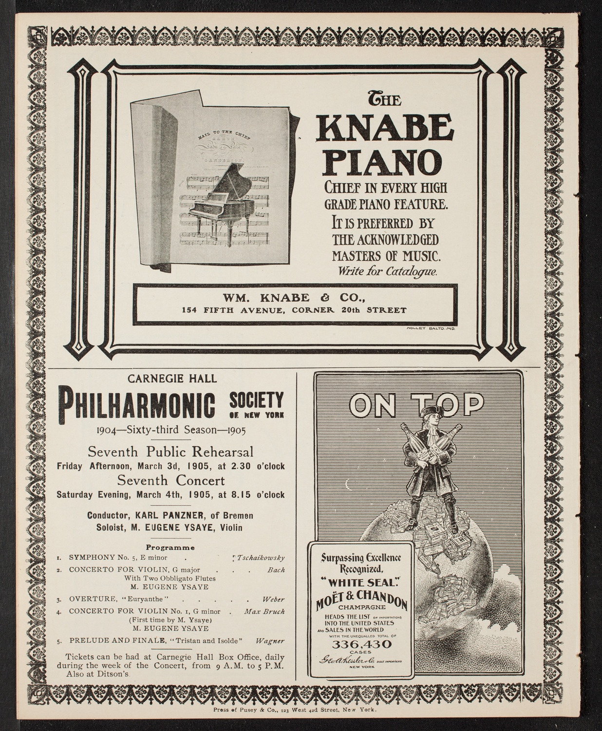 People's Symphony Concert, February 17, 1905, program page 12