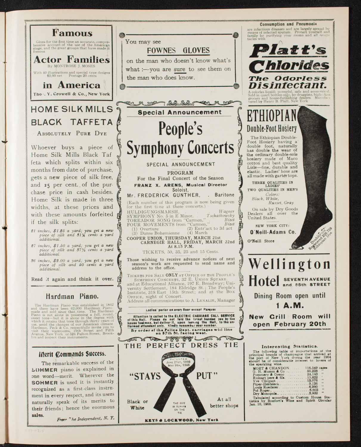 The Mendelssohn Choir of Toronto and The Pittsburgh Symphony Orchestra, February 13, 1907, program page 9