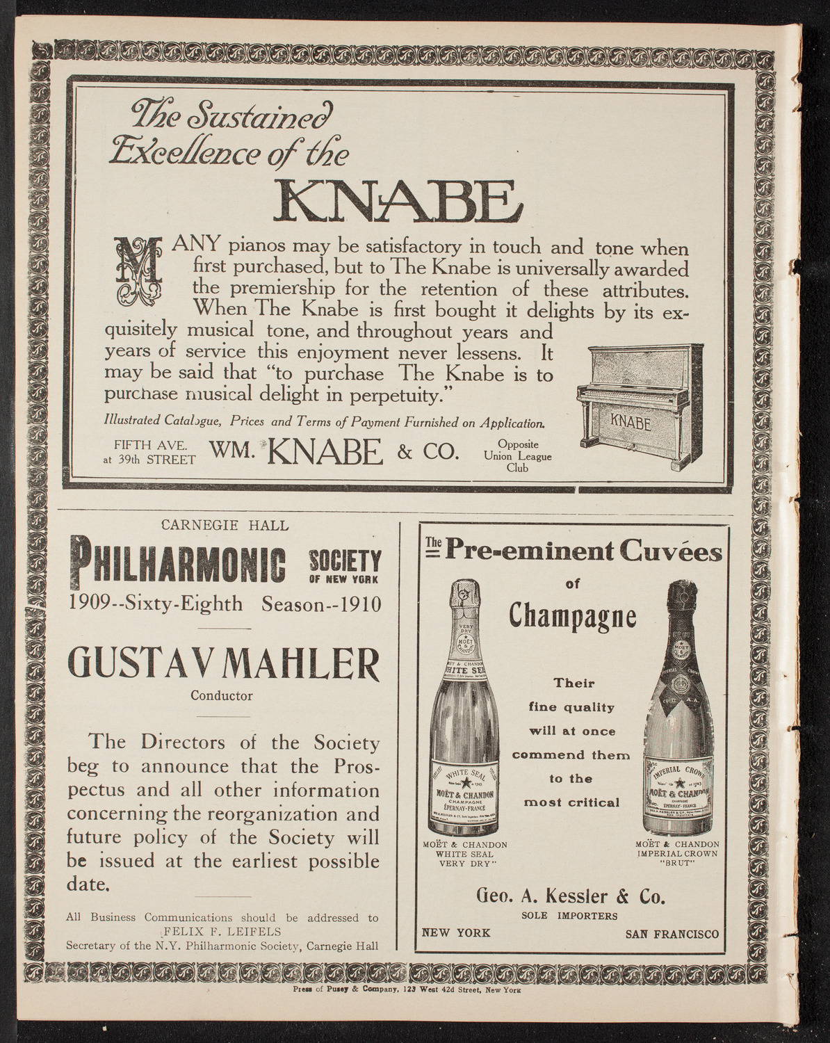 Graduation: Packard Commercial School, May 24, 1909, program page 12