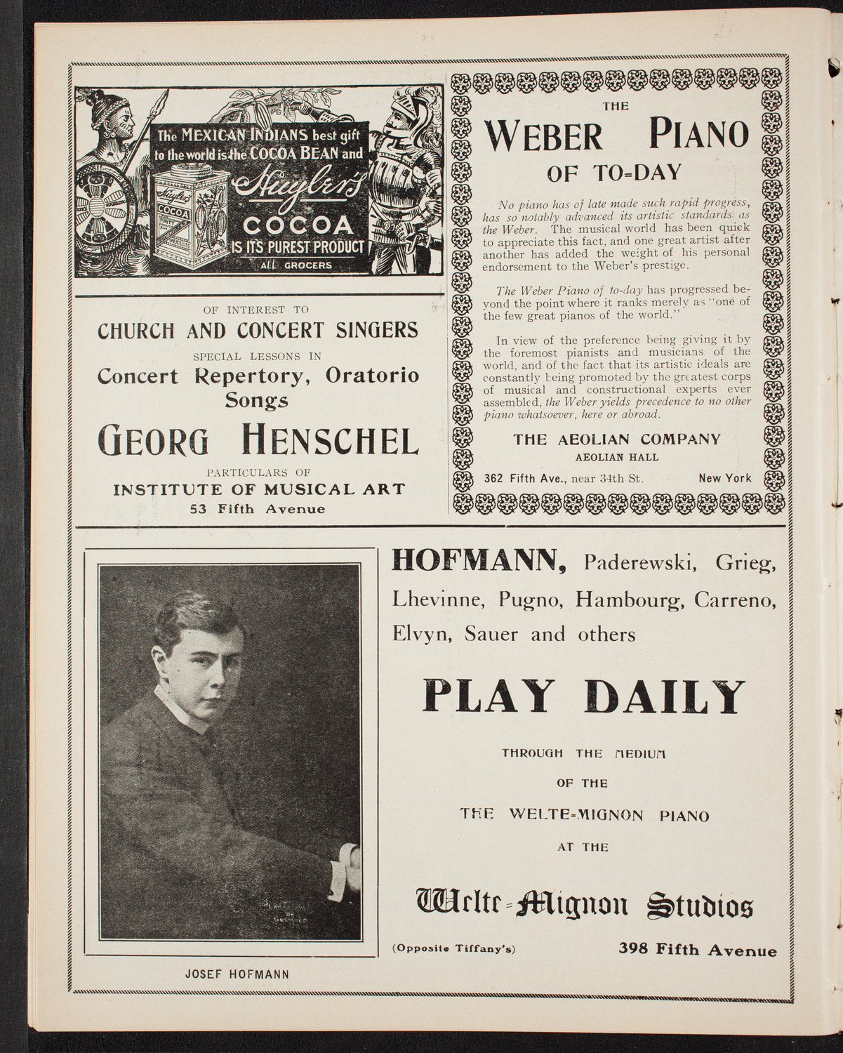 New York Festival Chorus and Orchestra, October 27, 1907, program page 6