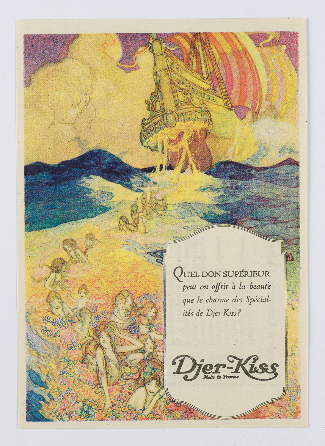 Djer-Kiss Cosmetics Orchestral Concert Schedules, 1921