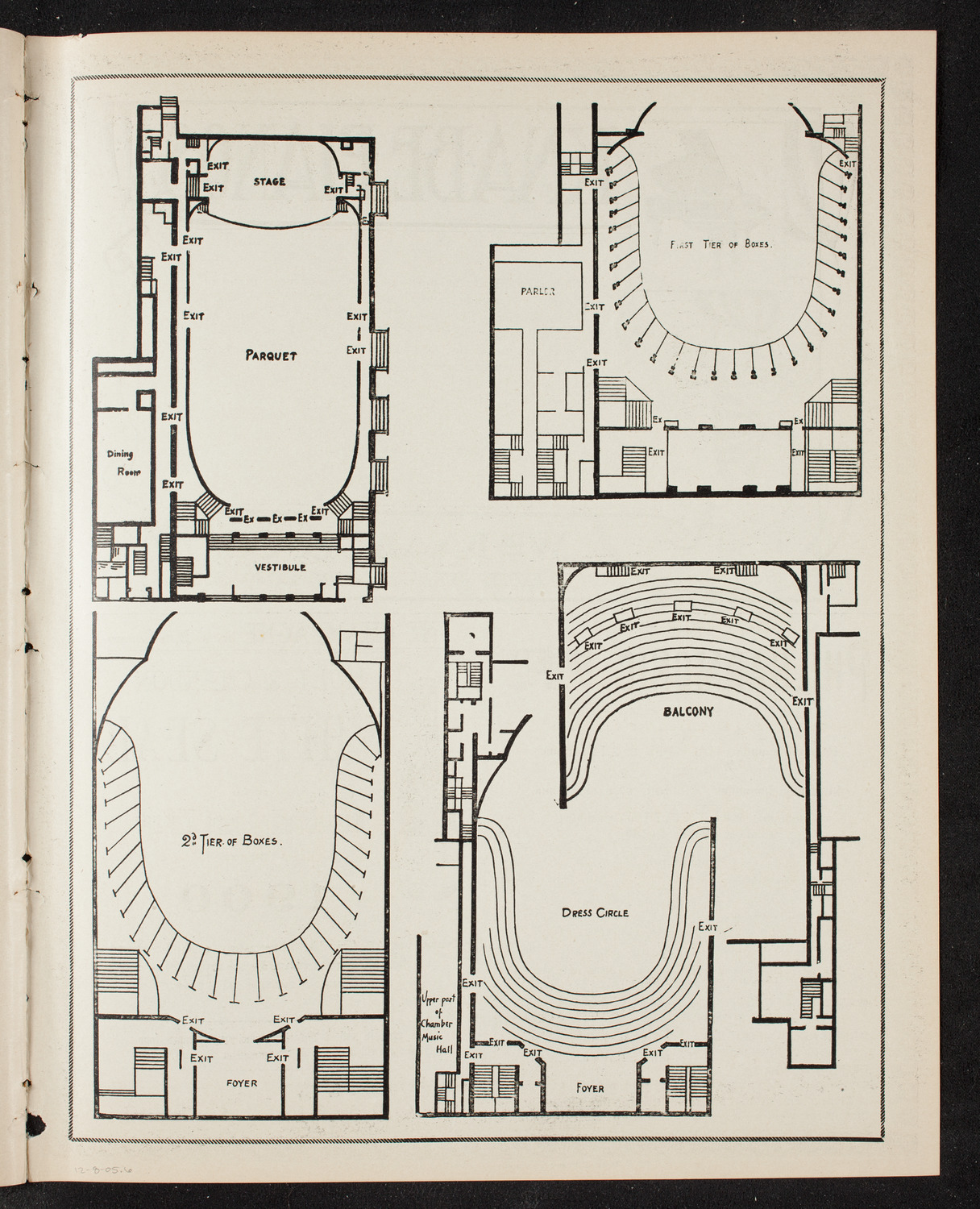 Mendelssohn's Elijah, December 8, 1905, program page 11