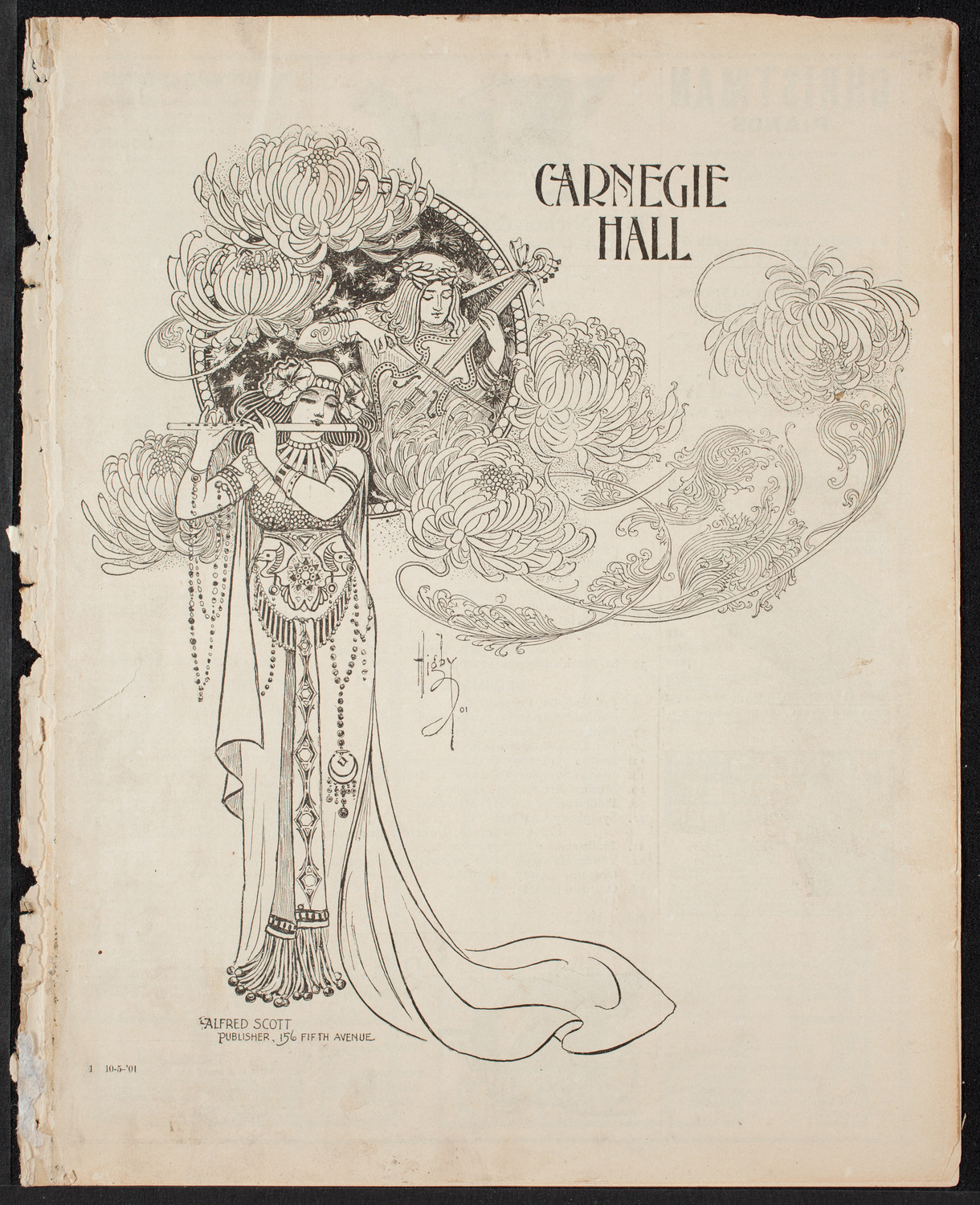 Metropolitan Street Railway Association Vaudeville Program, October 5, 1901, program page 1
