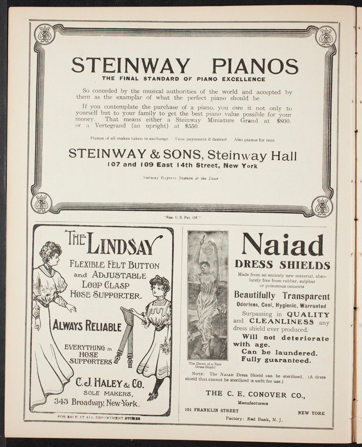 Burton Holmes Travelogue: Paris, January 26, 1908, program page 4