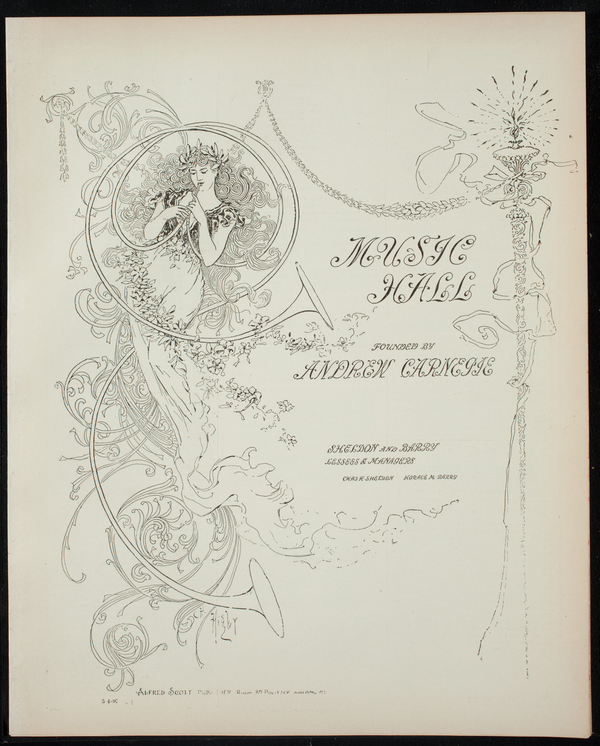 Graduation: New York University Medical Department, May 4, 1897, program page 1