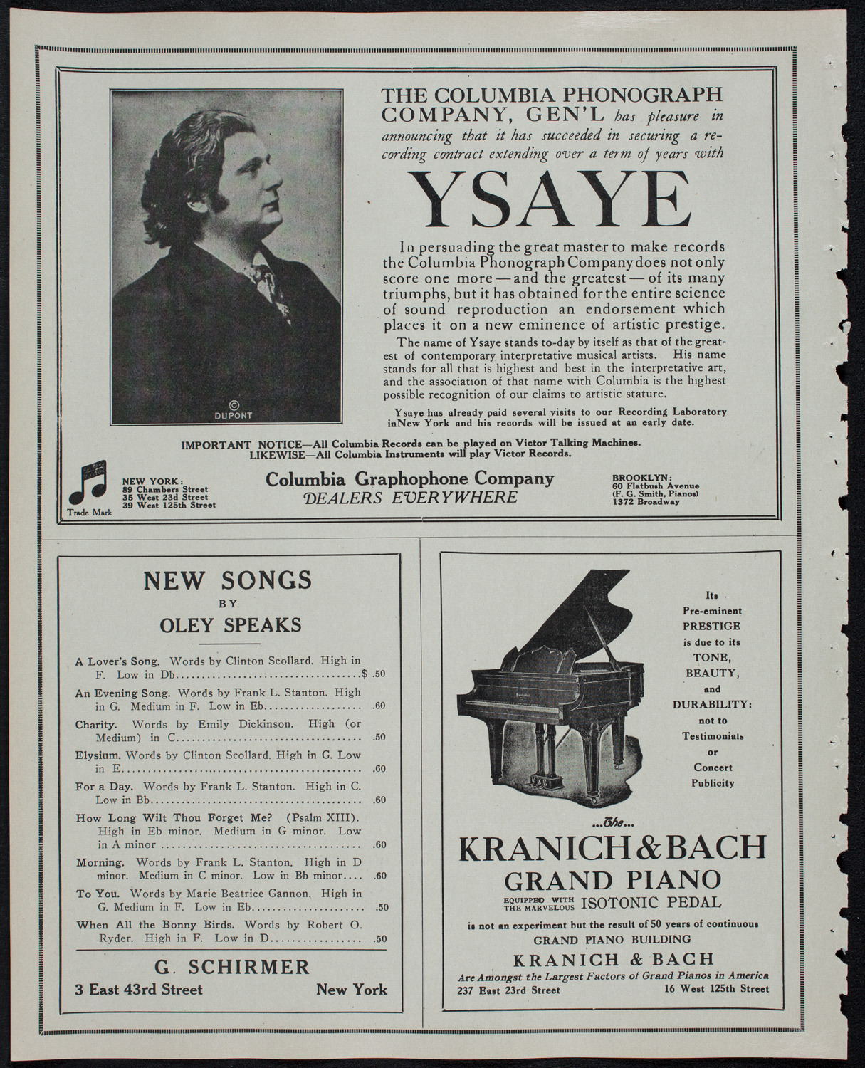 Boston Symphony Orchestra, February 22, 1913, program page 6