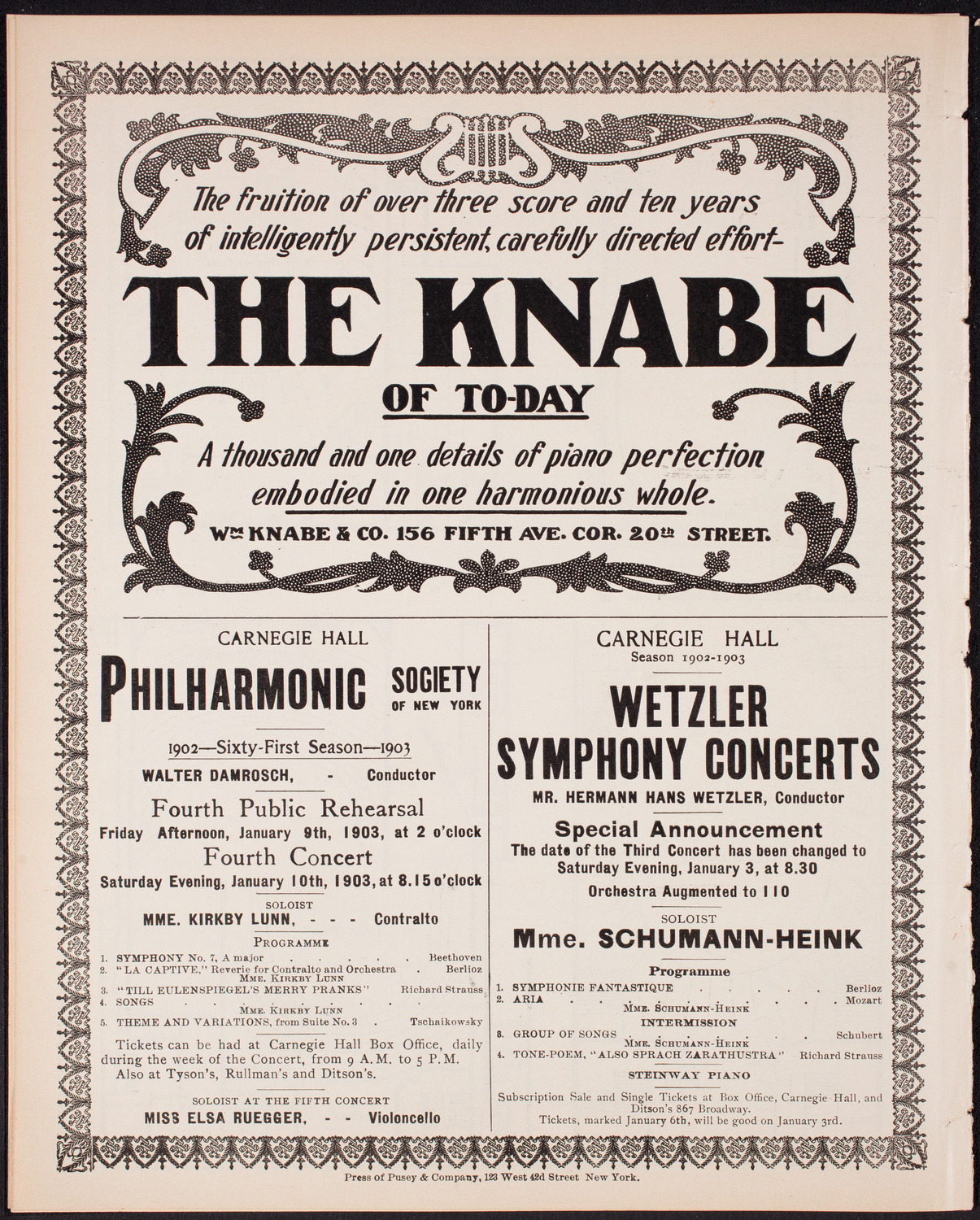 Oratorio Society of New York, December 26, 1902, program page 12
