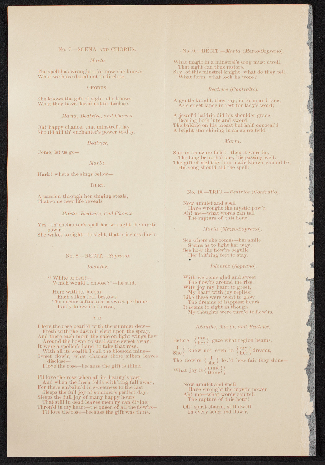 Lillie P. Berg, April 27, 1891, program page 6