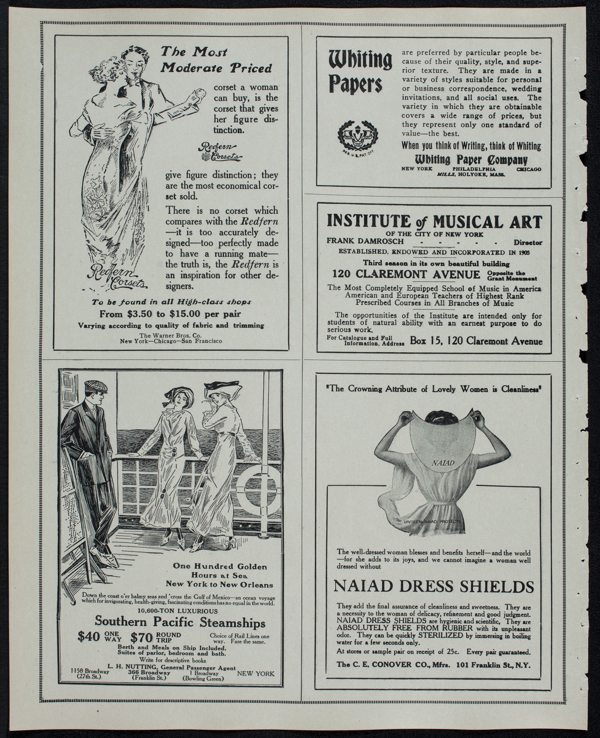 New York Philharmonic, March 13, 1913, program page 2