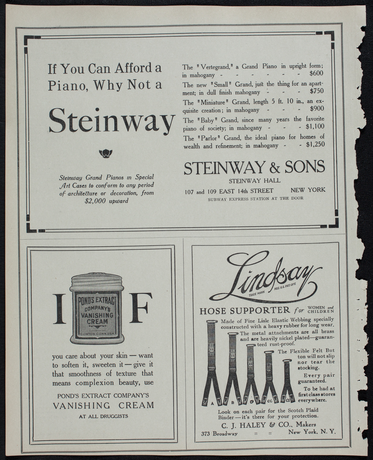 Boston Symphony Orchestra, January 9, 1913, program page 4