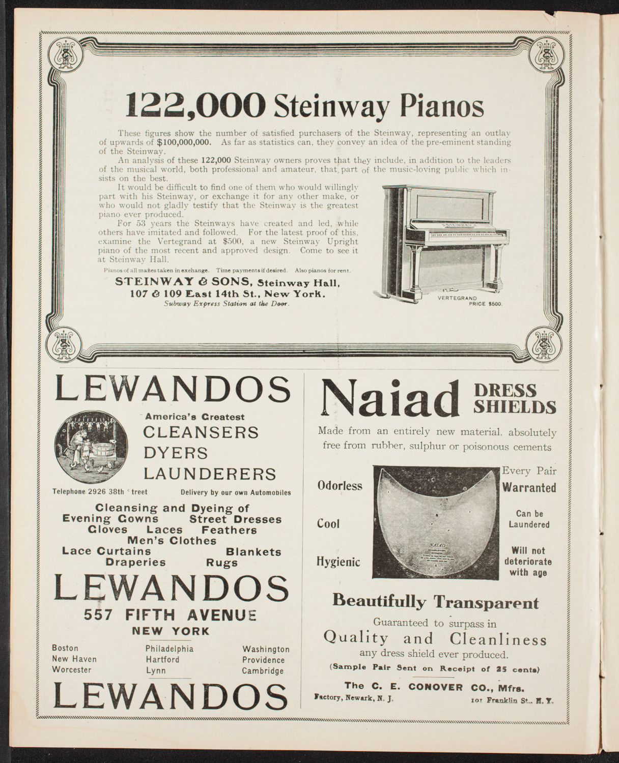 Boston Symphony Orchestra, March 21, 1907, program page 4