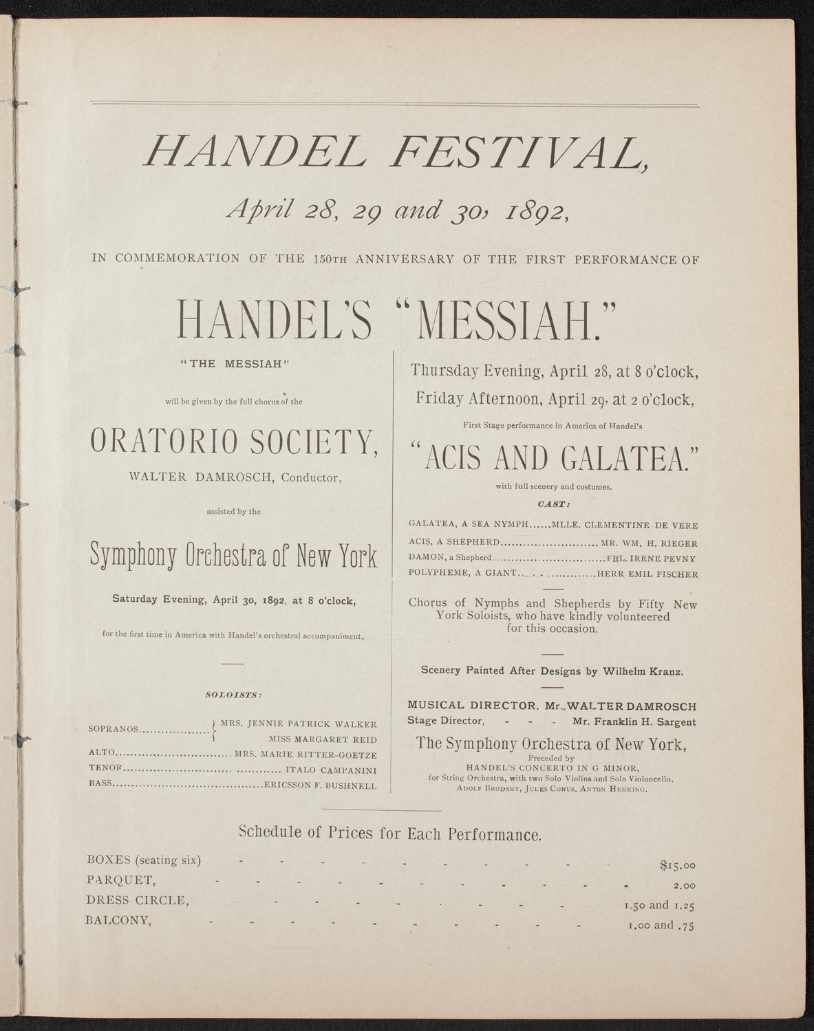 David Bimberg, April 20, 1892, program page 11