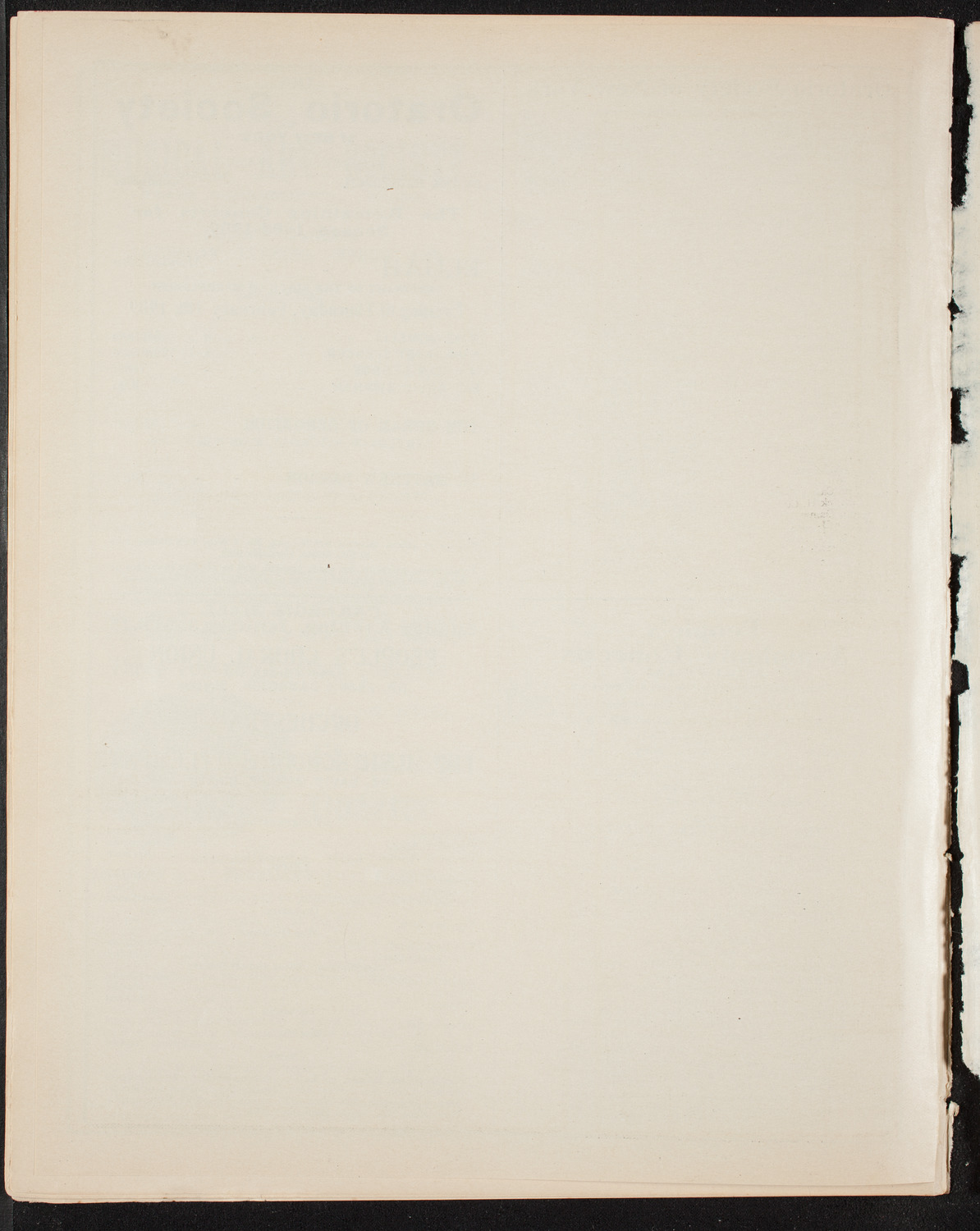 Oratorio Society of New York, December 29, 1908, program page 12