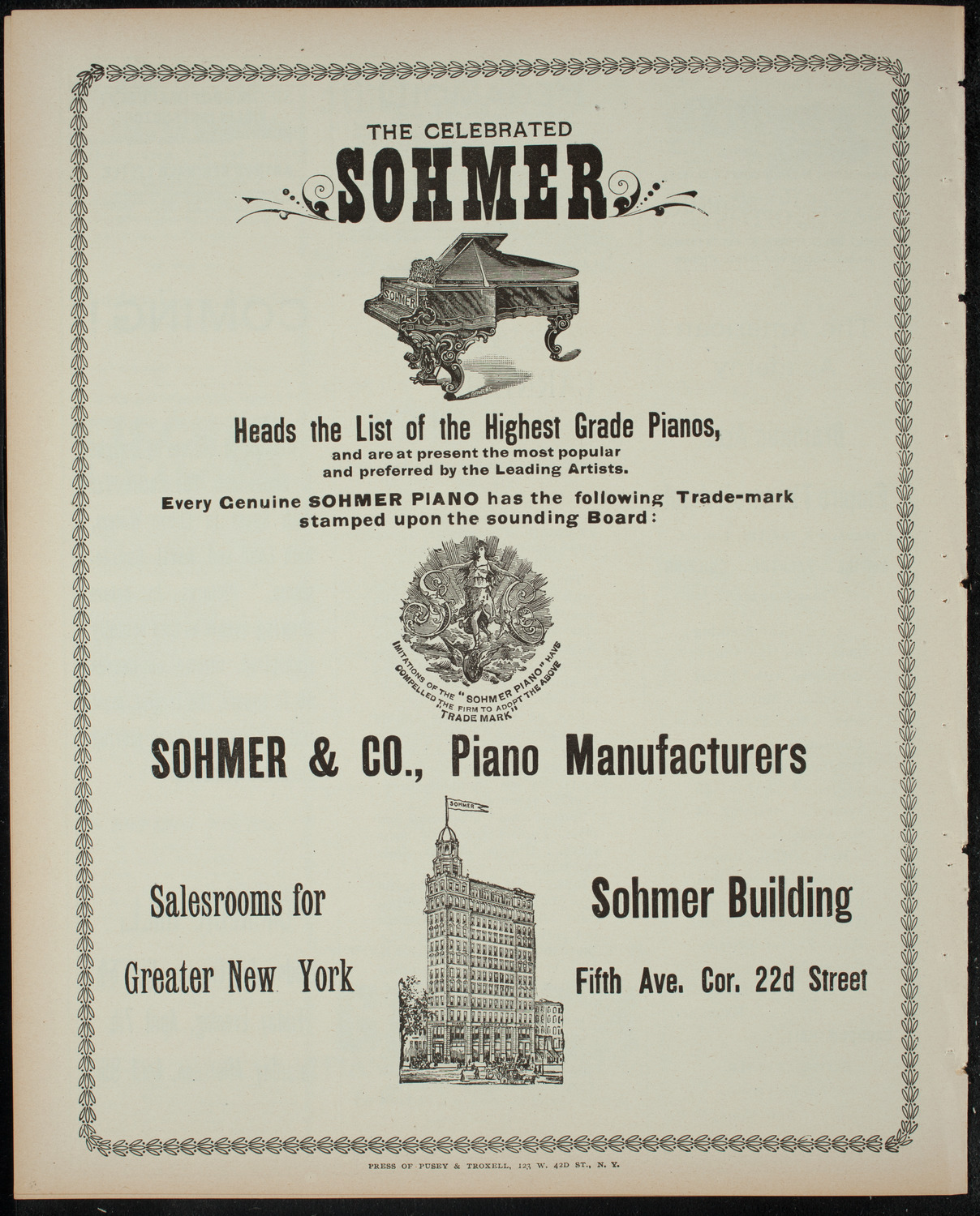 Comparative Literature Society Saturday Morning Conference, April 1, 1899, program page 8