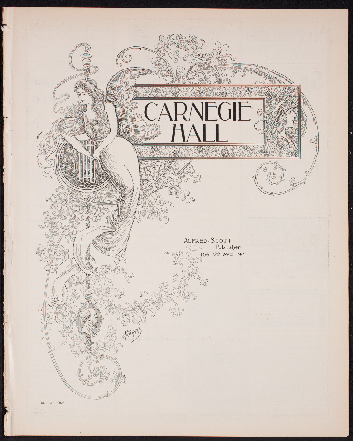 Marcella Sembrich, Soprano, December 4, 1900, program page 1