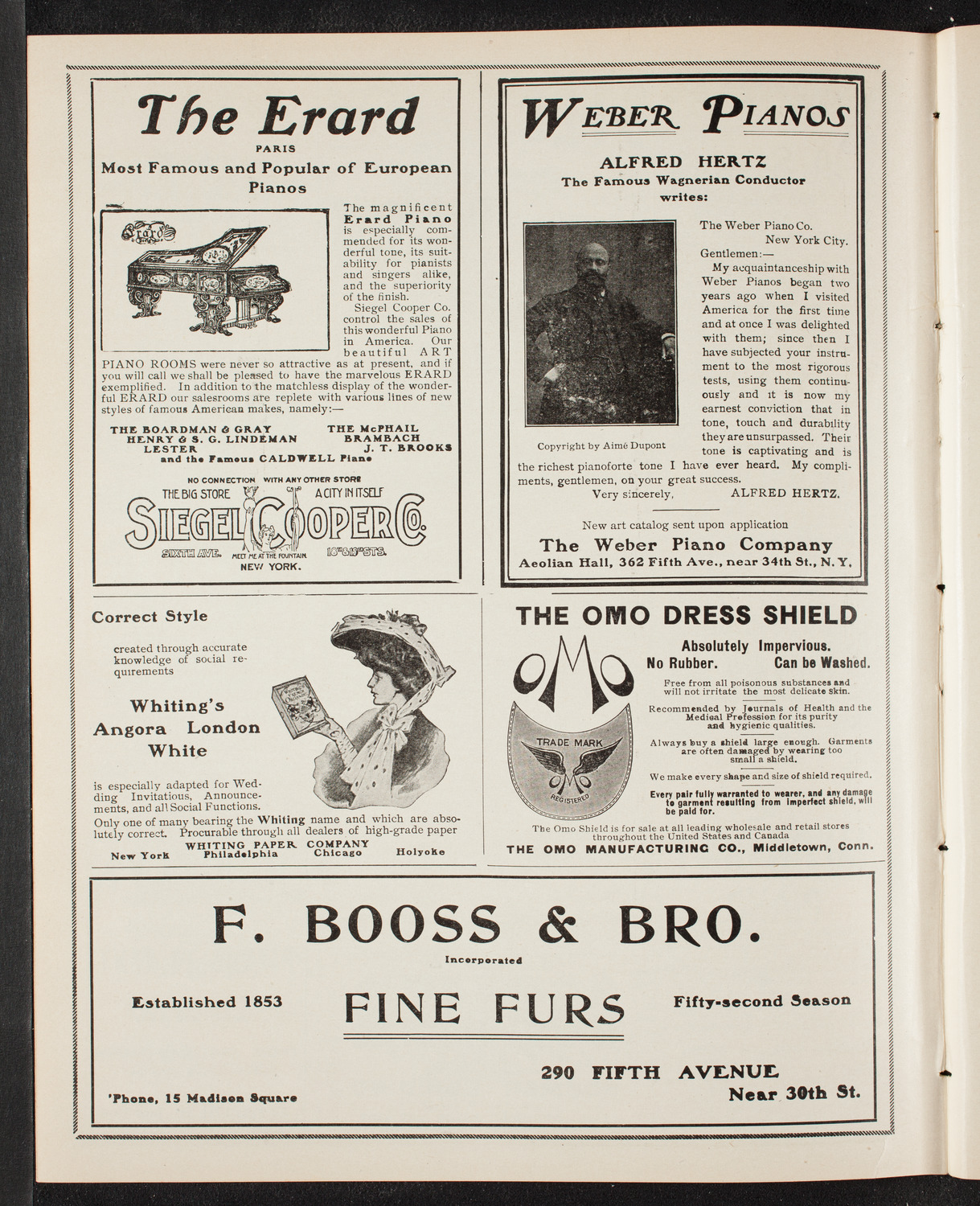United German Singing Societies of New York, May 7, 1905, program page 6