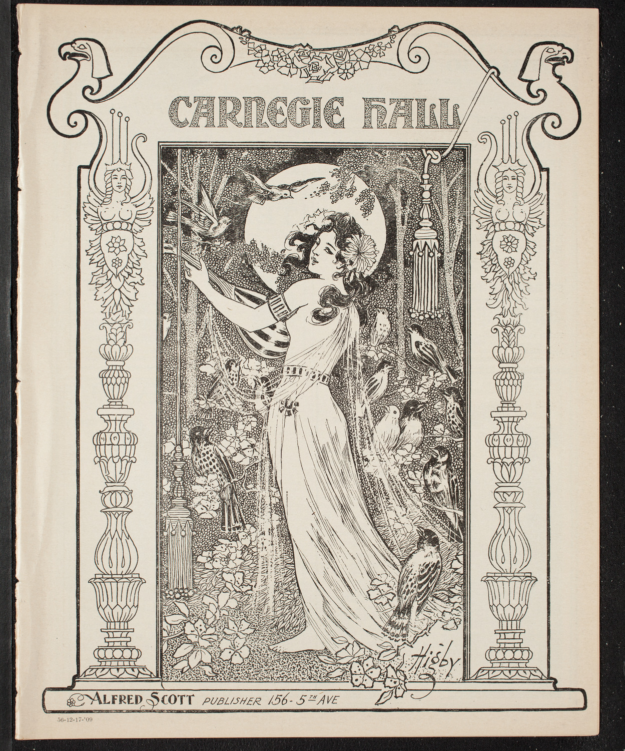 New York Philharmonic, December 17, 1909, program page 1