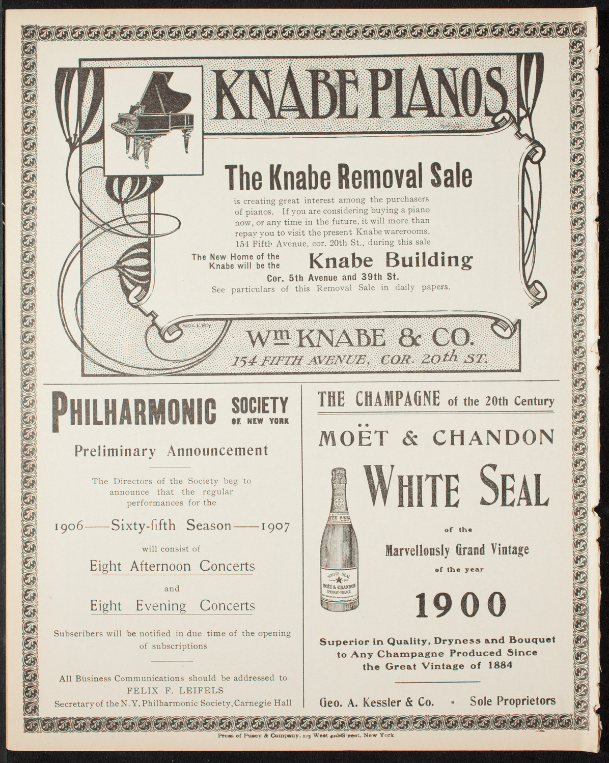 Graduation: Packard Commercial School, May 21, 1906, program page 12