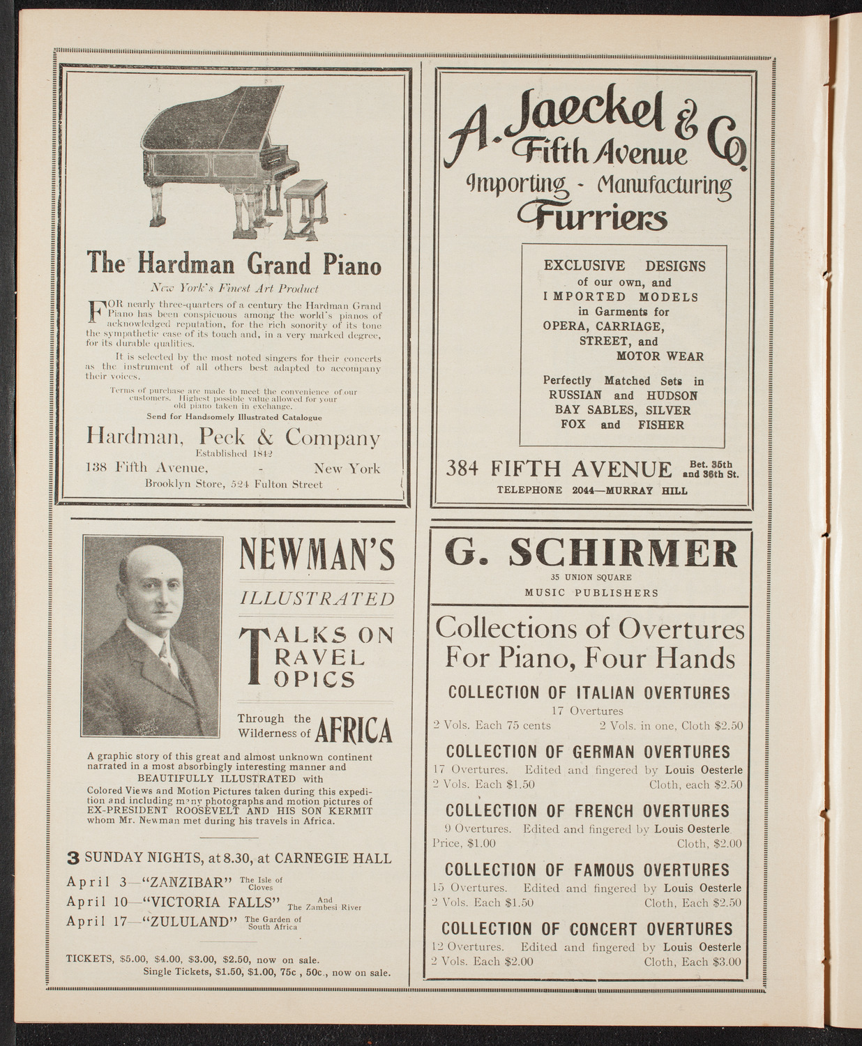 New York Philharmonic, April 1, 1910, program page 8