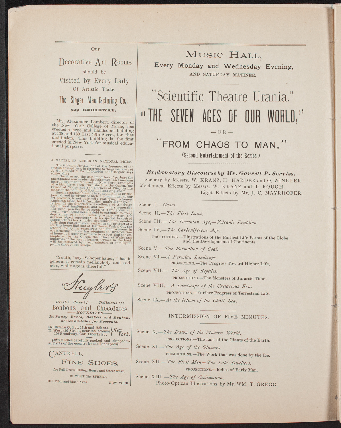 Benefit: Crippled Children at Post Graduate Hospital, April 21, 1892, program page 4