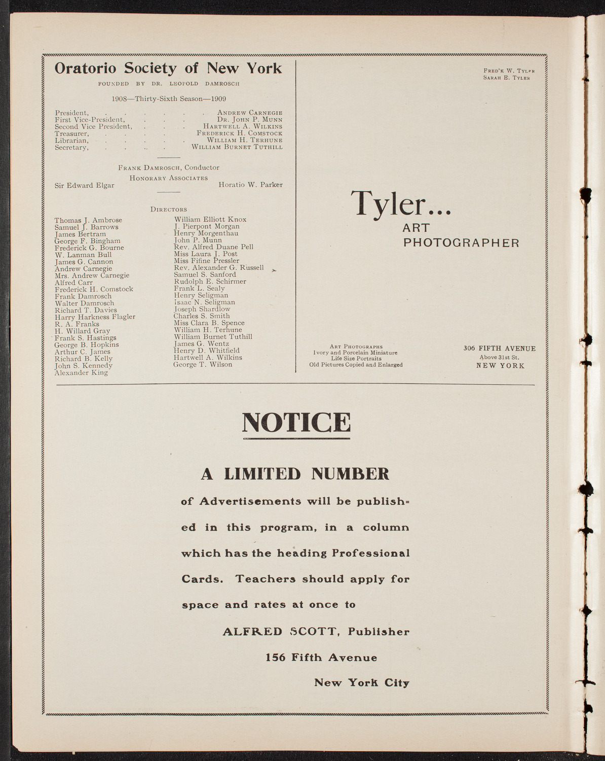 Graduation: College of Pharmacy of the City of New York, May 13, 1909, program page 10